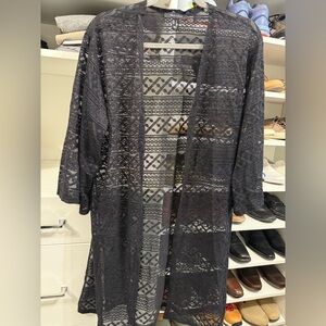 Open tunic swim coverup like new